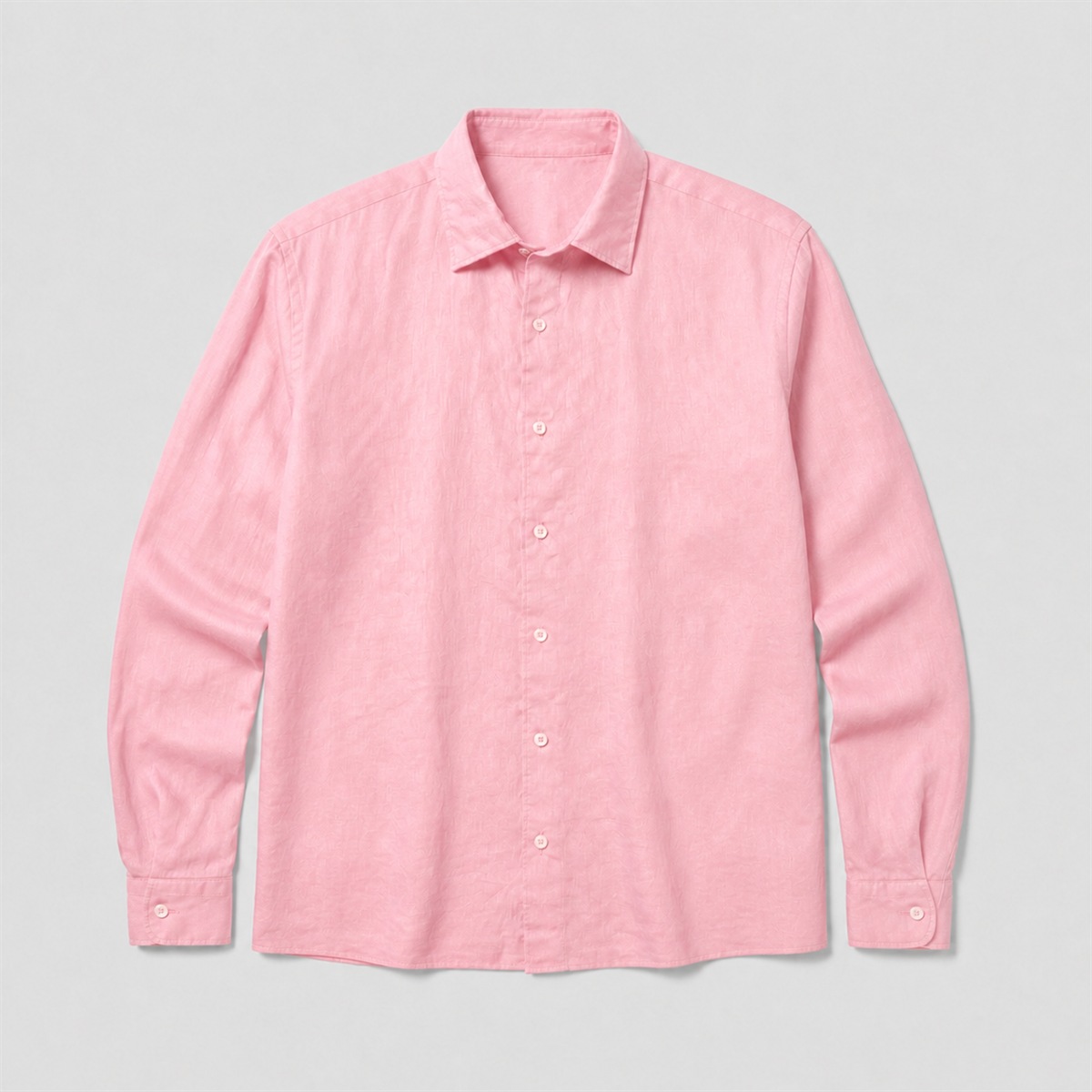 Chemise en lin rose
