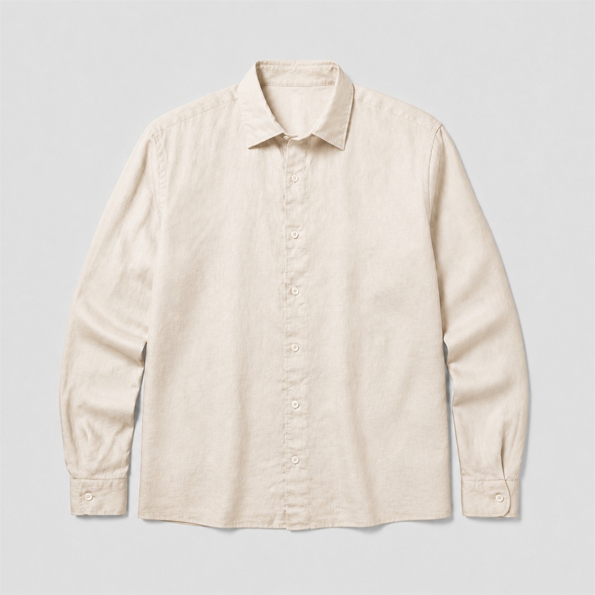 Chemise en lin nude