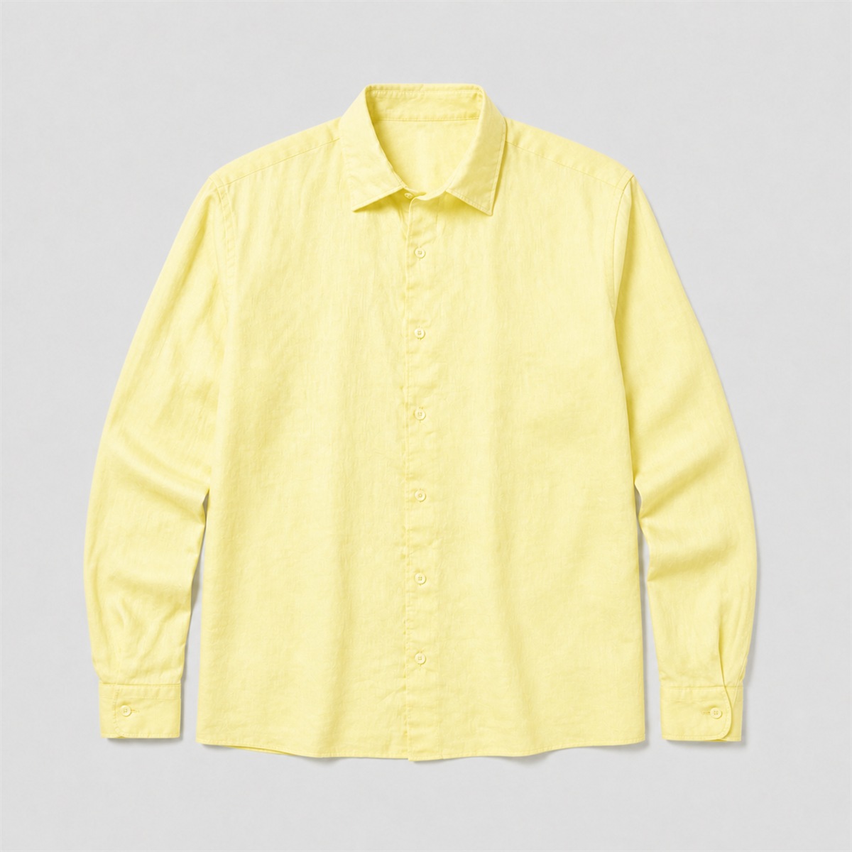 Chemise en lin jaune