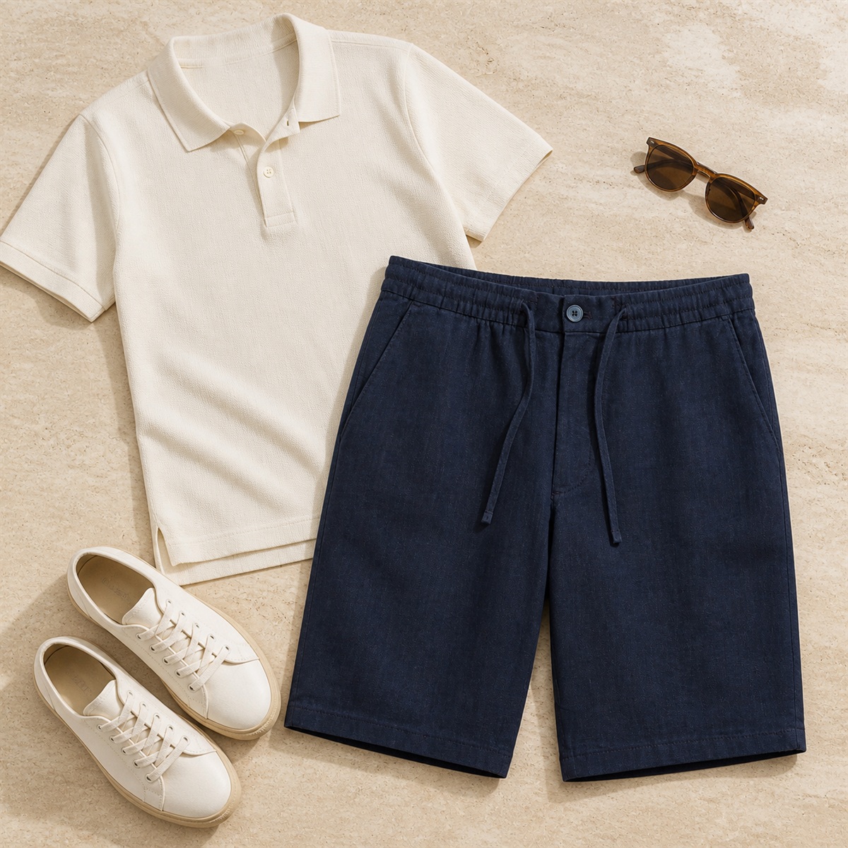Tenue décontractée avec le bermuda en lin