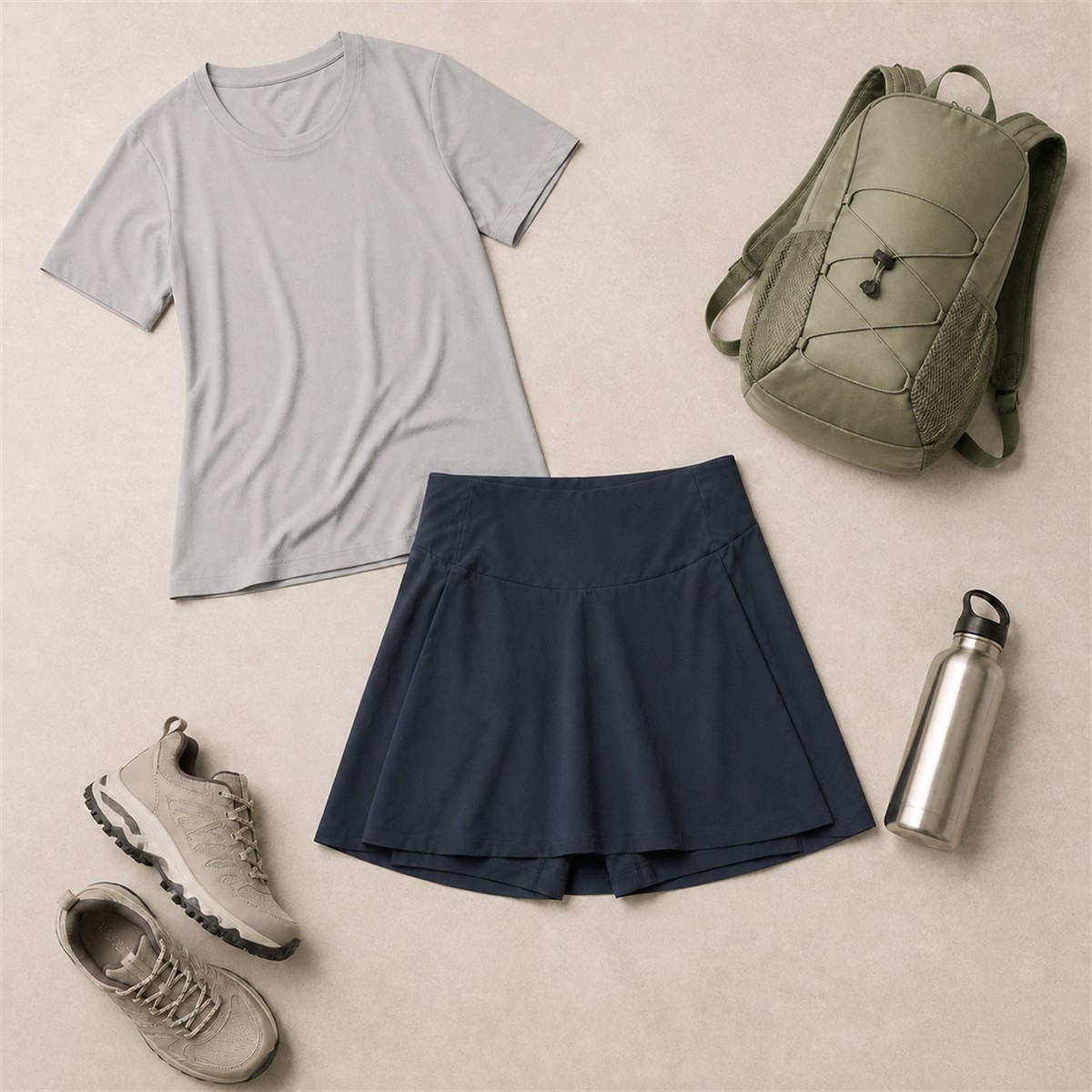 Tenue estivale avec la jupe-short