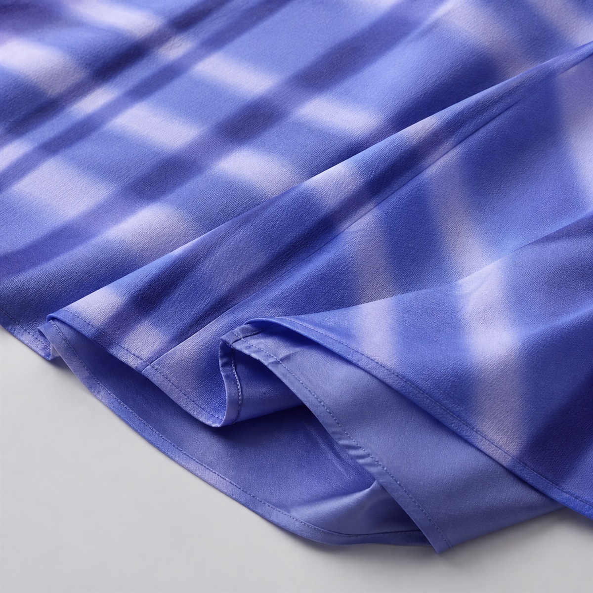 Détail du tissu en coton et du tombé long