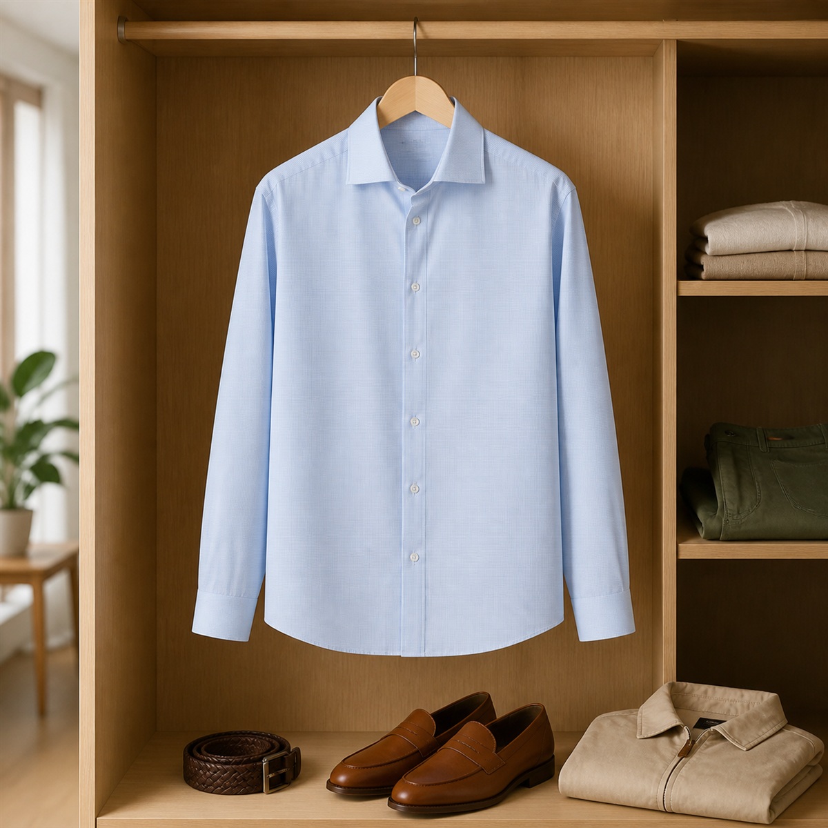 Tenue smart casual coordonnée autour de la chemise slim fit