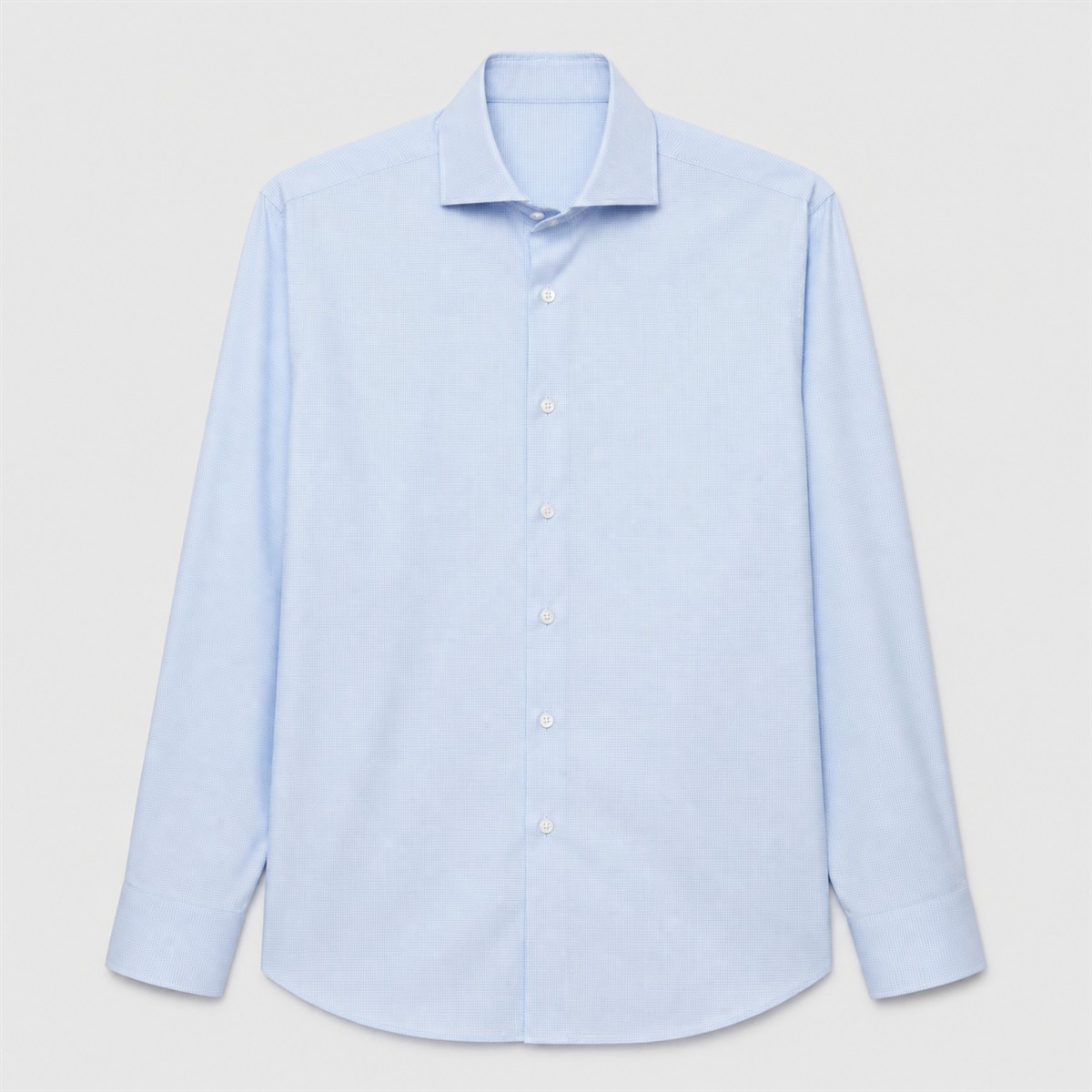 Chemise costume homme slim fit bleu ciel - vue de face