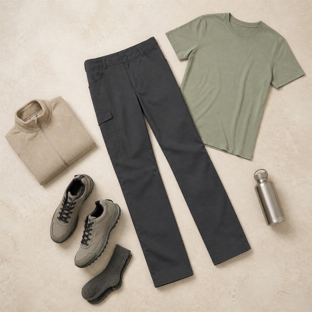 Tenue de randonnée légère coordonnée autour du pantalon NH100