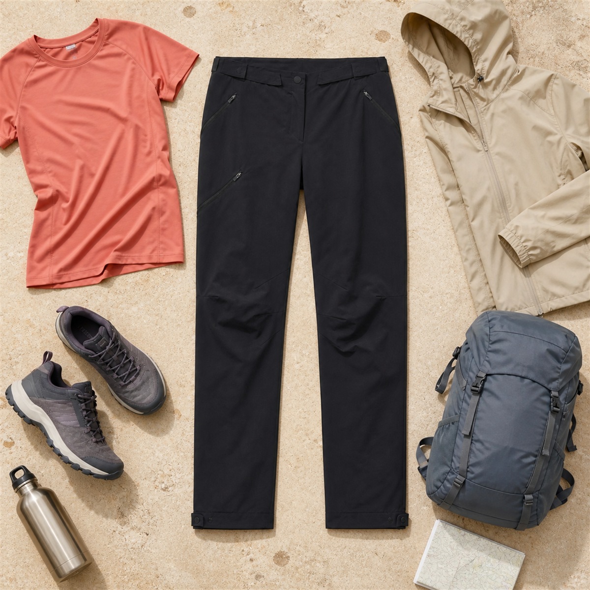 Tenue de randonnée coordonnée autour du pantalon MH500