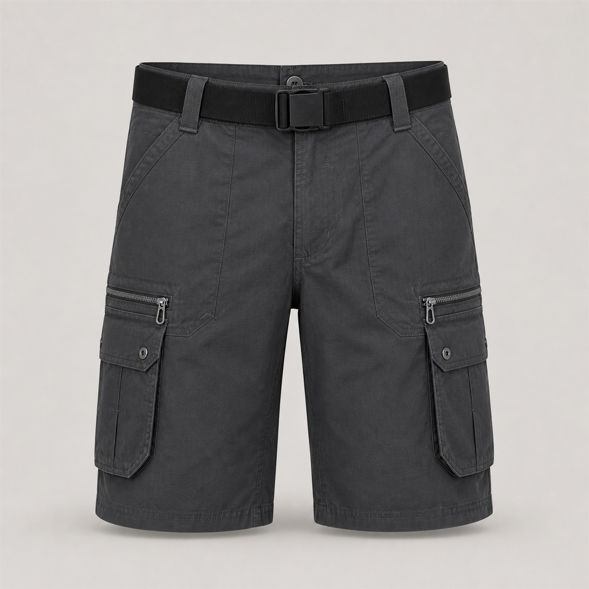 Short cargo NH500 gris carbone — vue de face