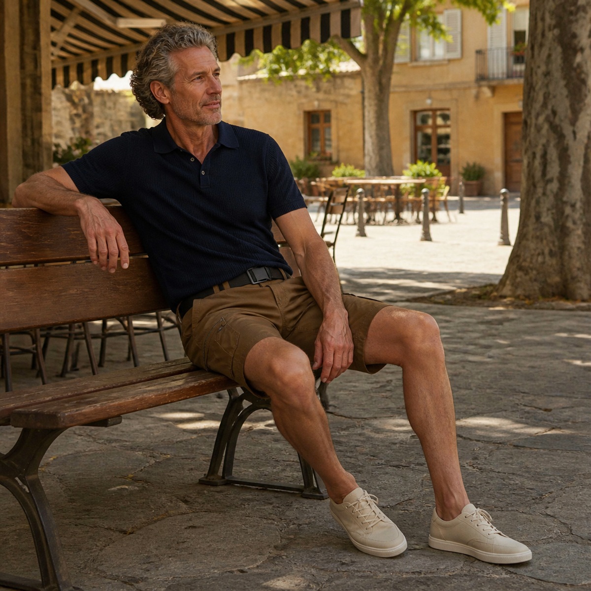 Tenue décontractée avec short cargo NH500