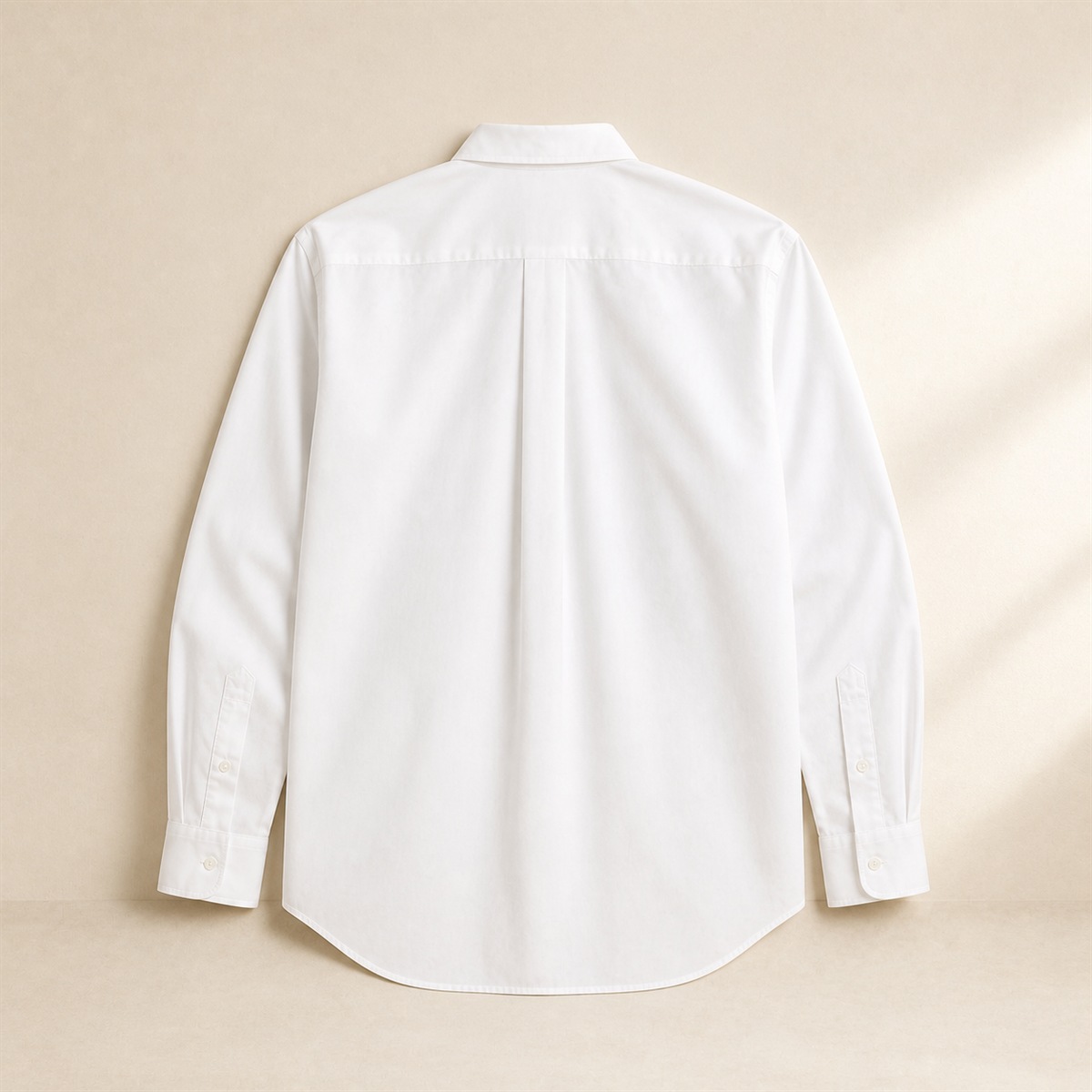 Chemise blanche en coton extra-fin — vue de dos