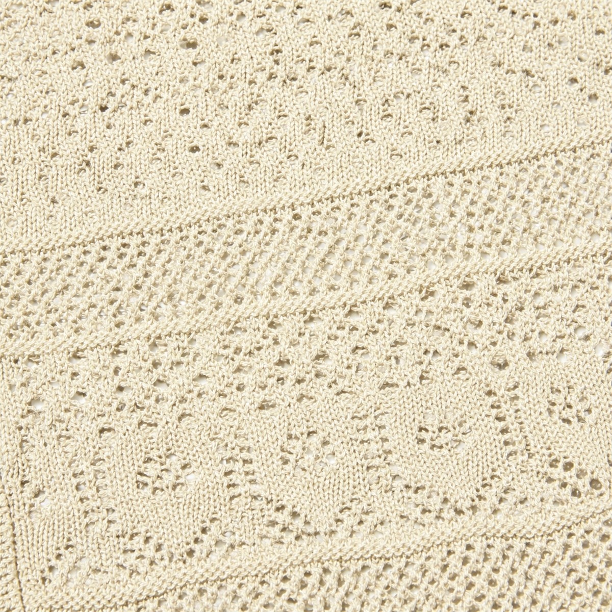 Détail de la maille façon crochet