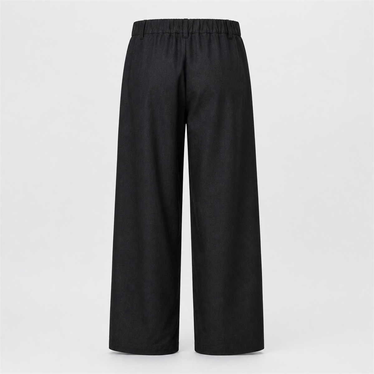 Pantalon noir en lin mélangé — vue de face