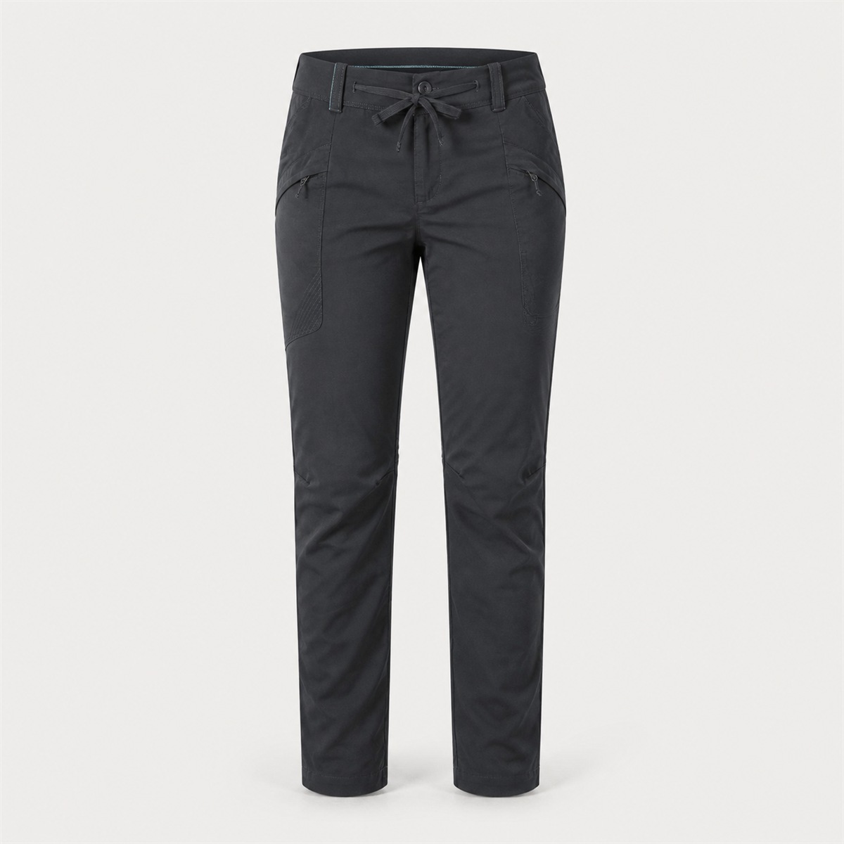 Pantalon de randonnée femme NH500 gris carbone - vue de face