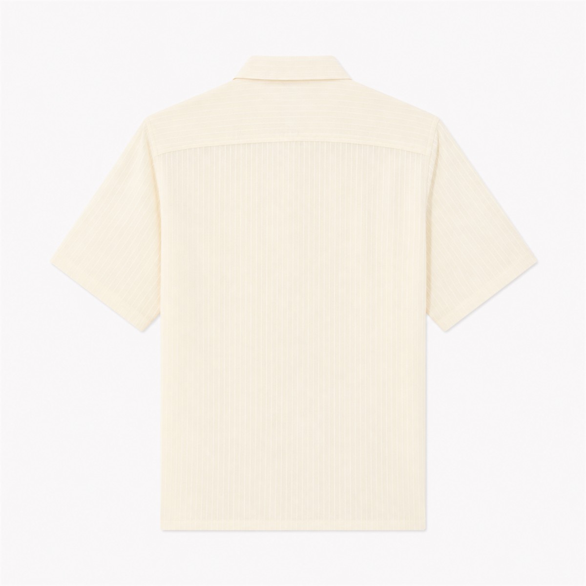 Chemisette homme blanche texturée — vue de dos