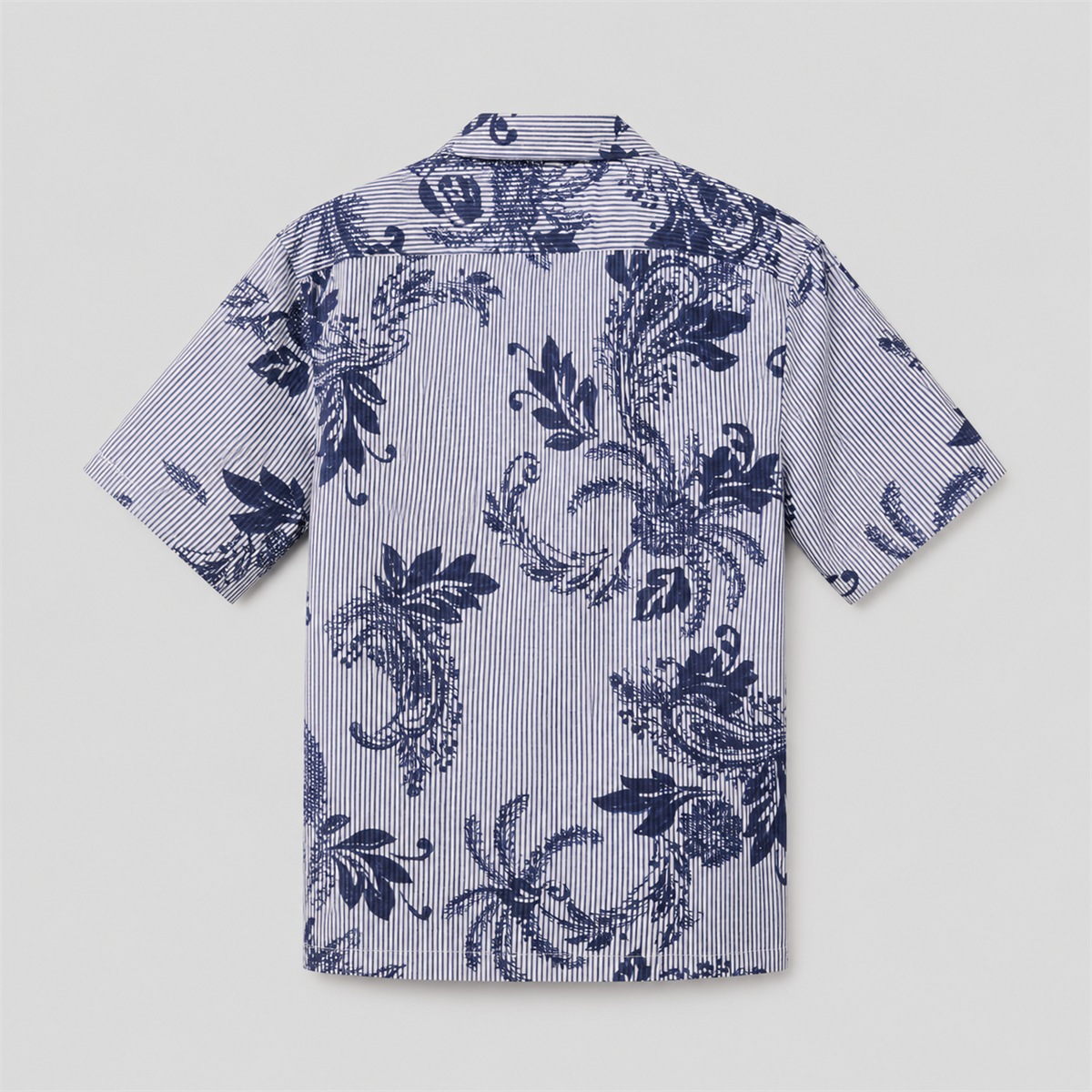 Chemise homme imprimée bleu encre - vue de dos