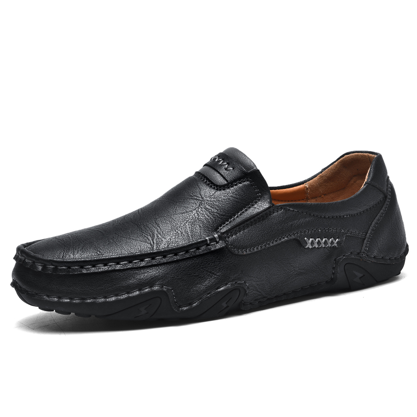 Mocassins homme à enfiler — noir