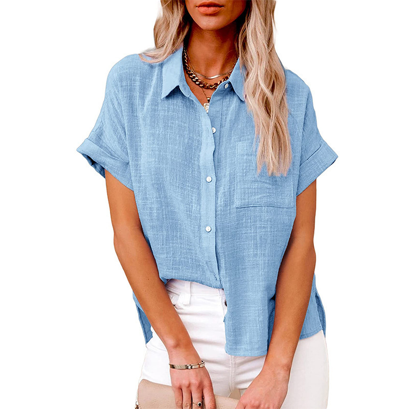 💙 Marlene™ | Luftige Leinenbluse für zeitlose Eleganz