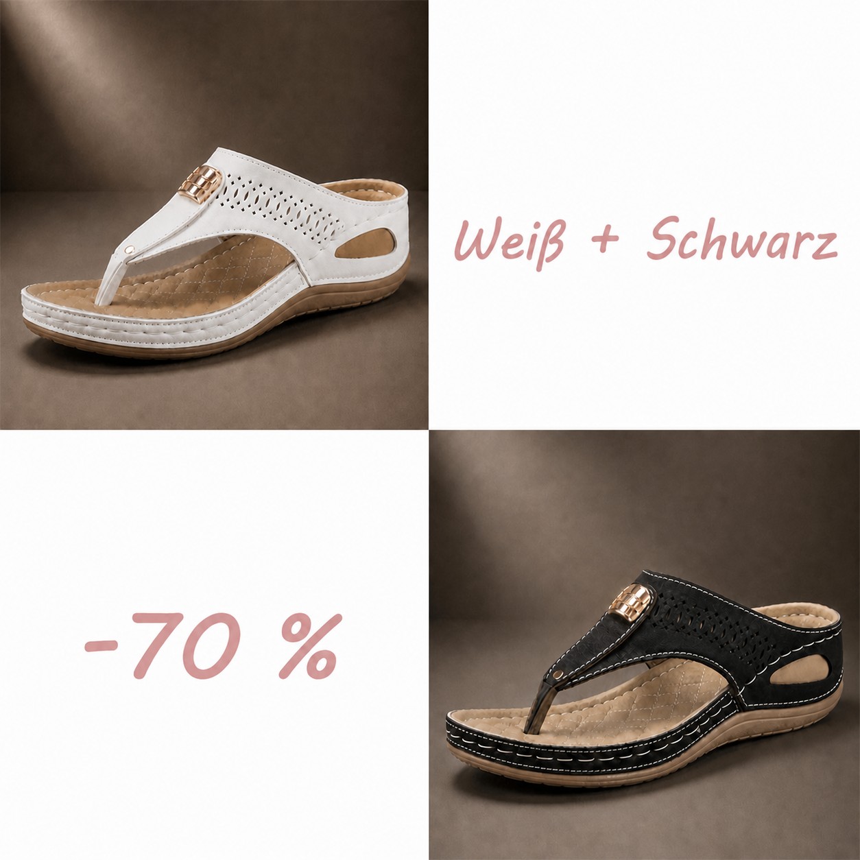 Atmungsaktive Komfortsandalen für Damen mit verstellbaren Riemen