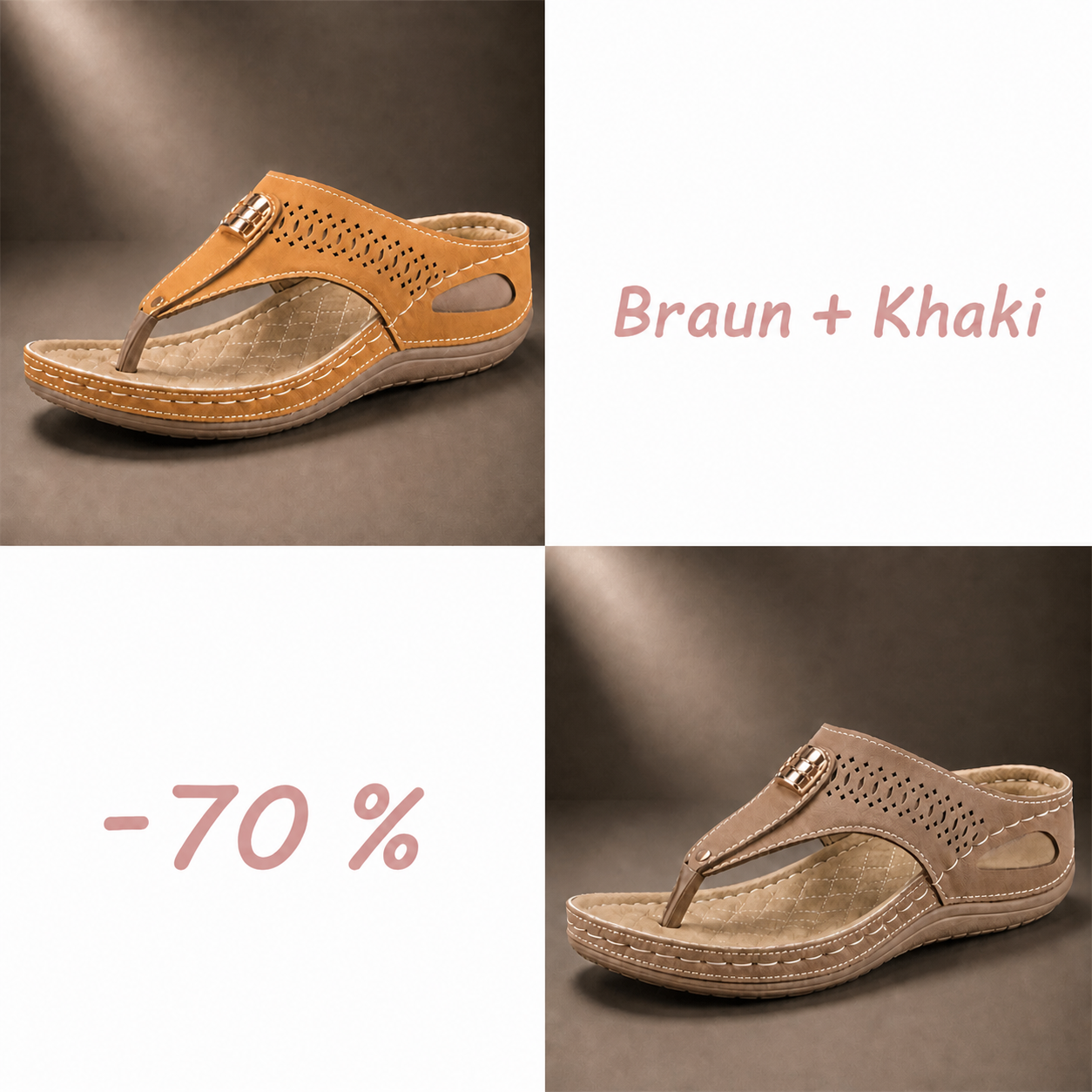 Atmungsaktive Komfortsandalen für Damen mit verstellbaren Riemen