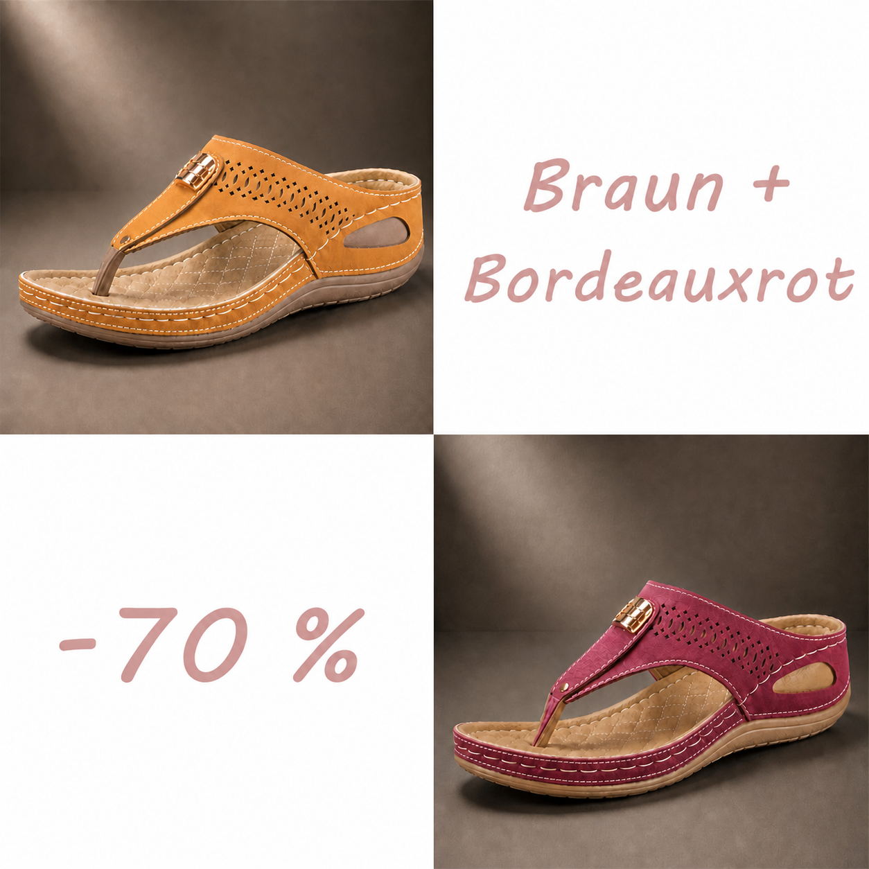 Atmungsaktive Komfortsandalen für Damen mit verstellbaren Riemen