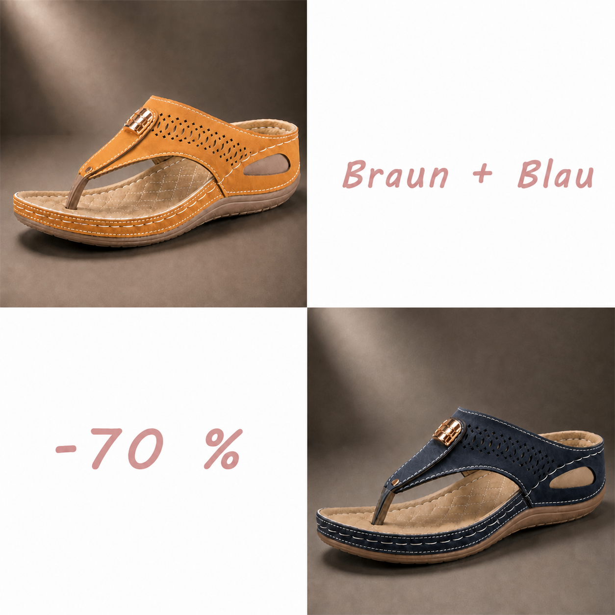 Atmungsaktive Komfortsandalen für Damen mit verstellbaren Riemen