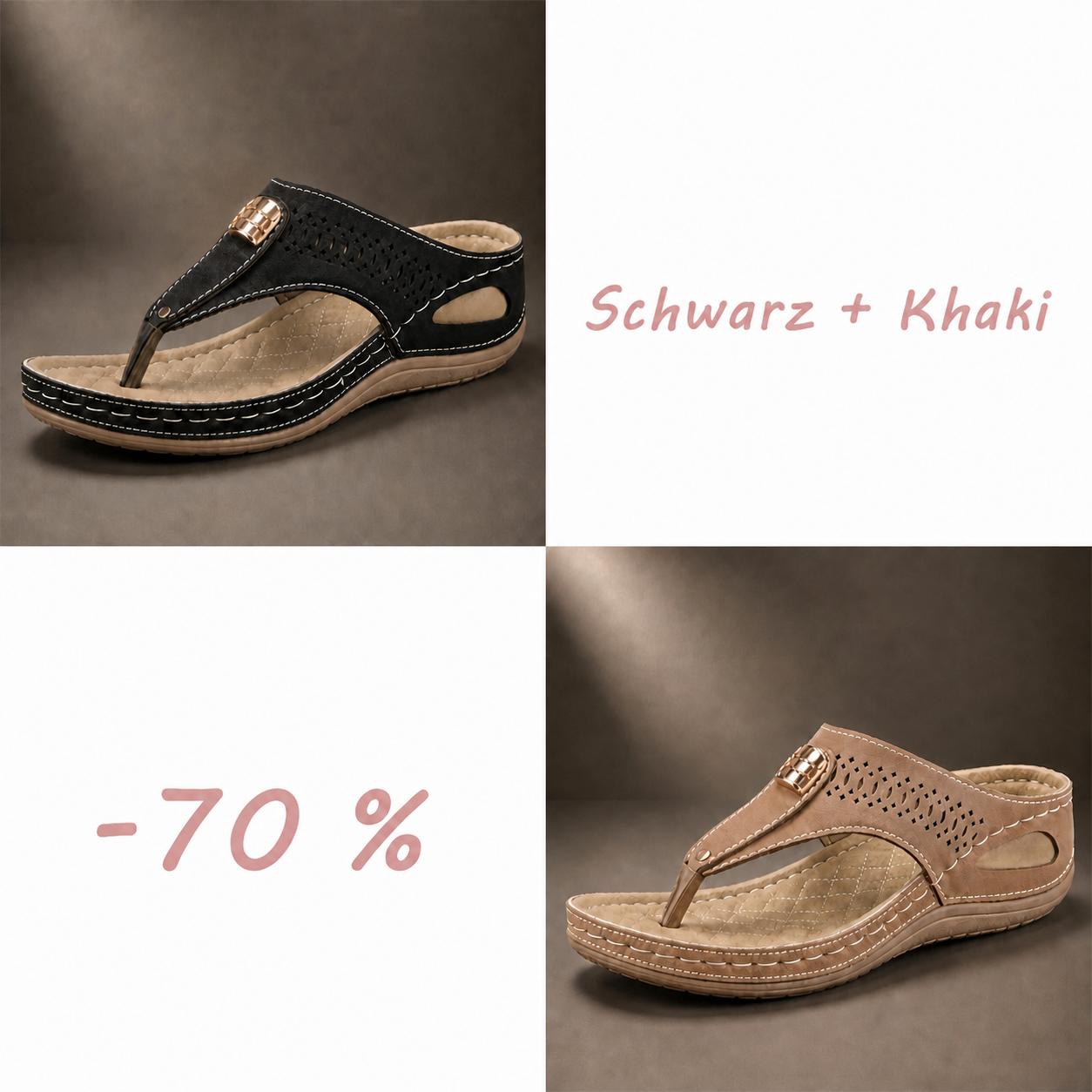 Atmungsaktive Komfortsandalen für Damen mit verstellbaren Riemen