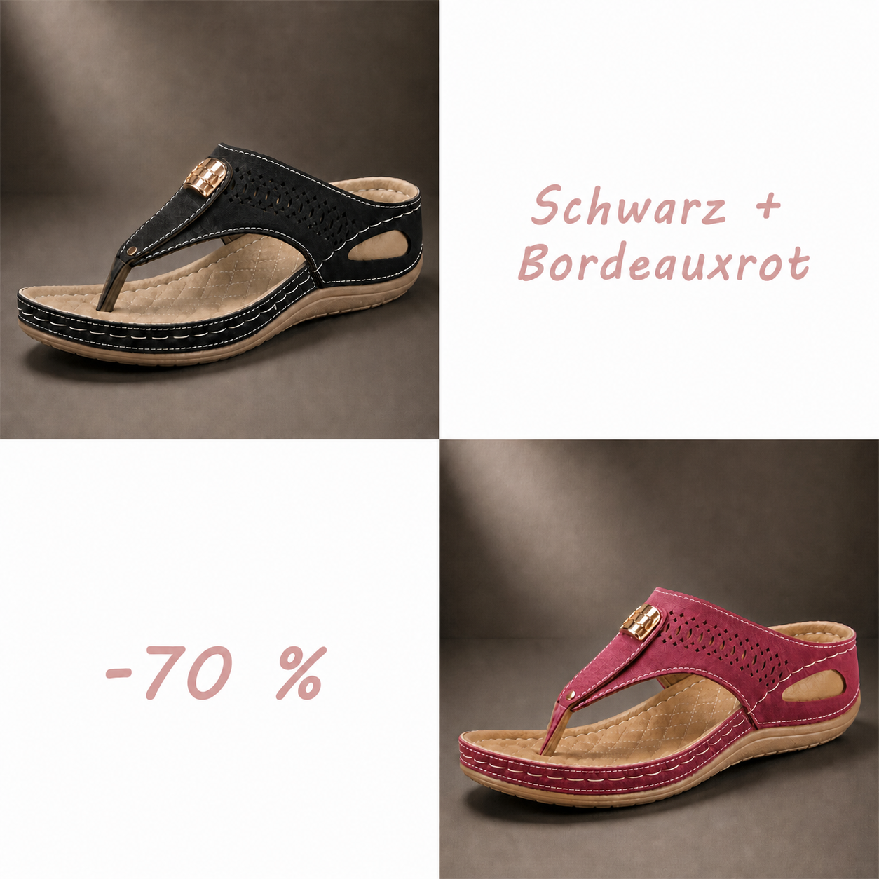 Atmungsaktive Komfortsandalen für Damen mit verstellbaren Riemen
