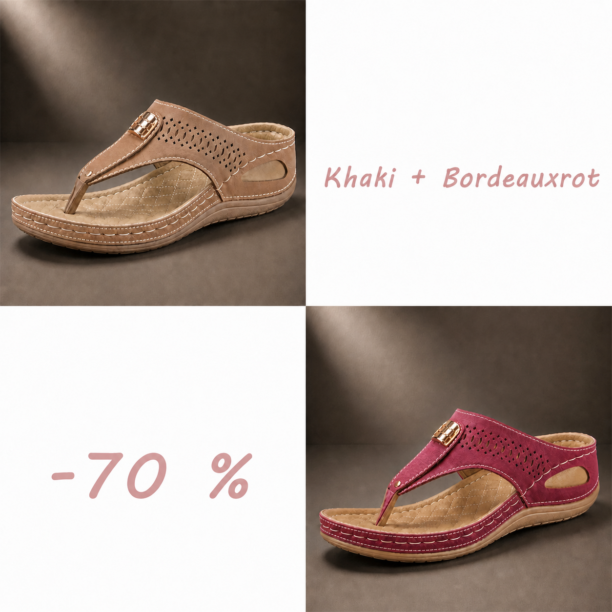 Atmungsaktive Komfortsandalen für Damen mit verstellbaren Riemen