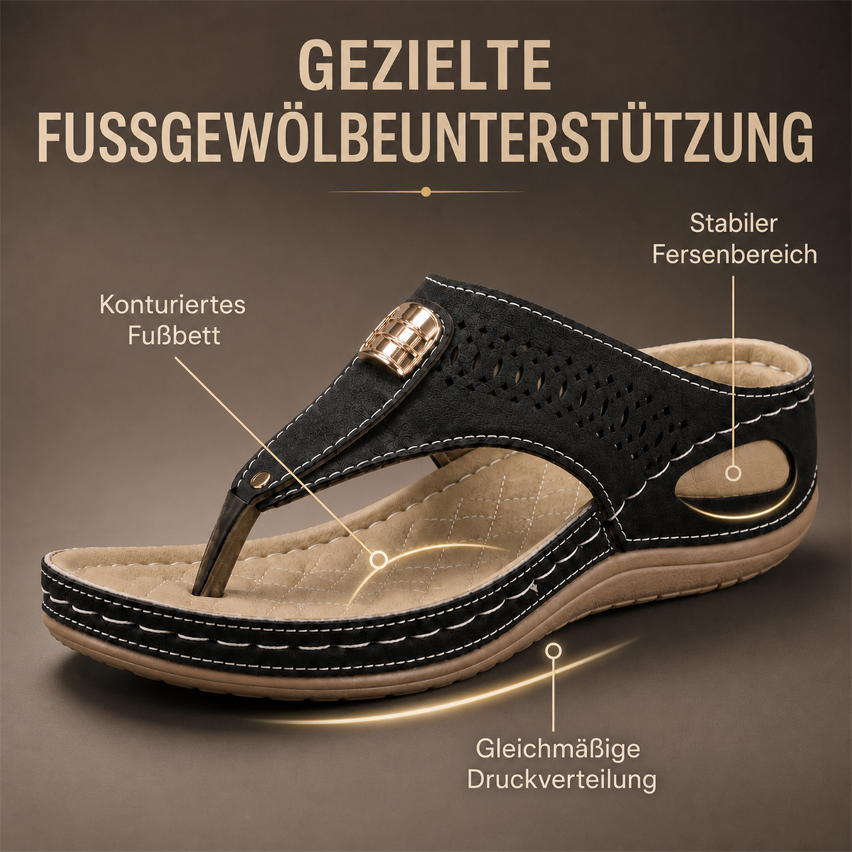 Gezielte Fu&szlig;gew&ouml;lbeunterst&uuml;tzung