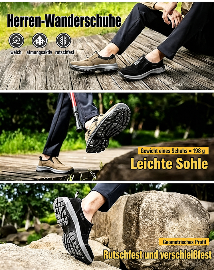 Bequeme, rutschfeste Outdoor-Wanderschuhe mit Fußgewölbeunterstützung –Details