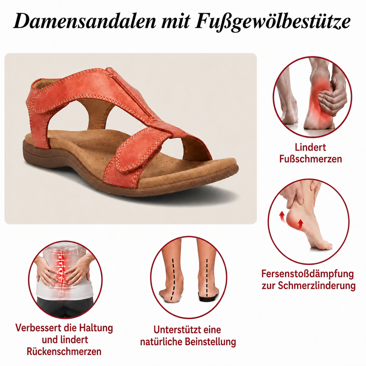 Bequeme Keilsandalen für Damen