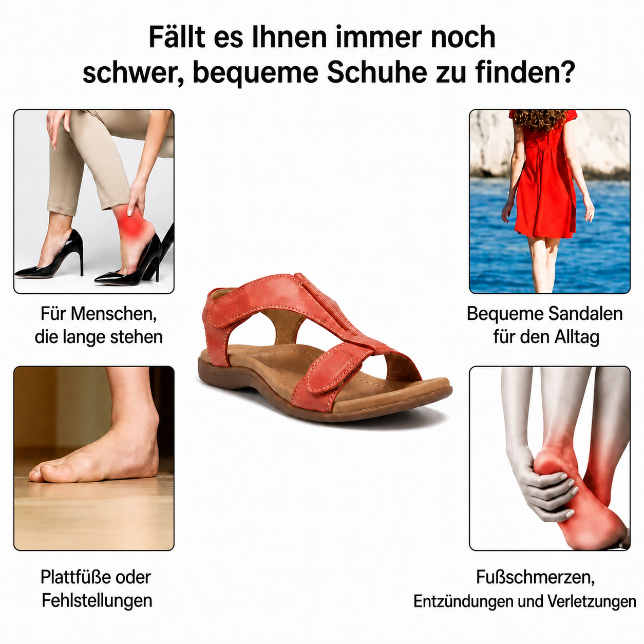 Bequeme Keilsandalen für Damen