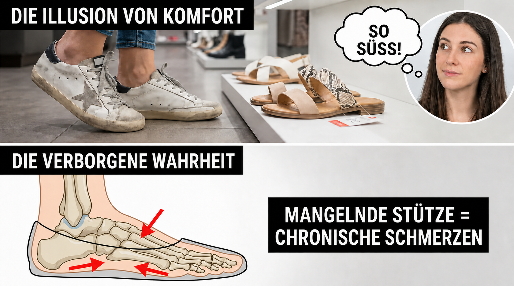 Bequeme Keilsandalen f&uuml;r Damen &ndash;Details