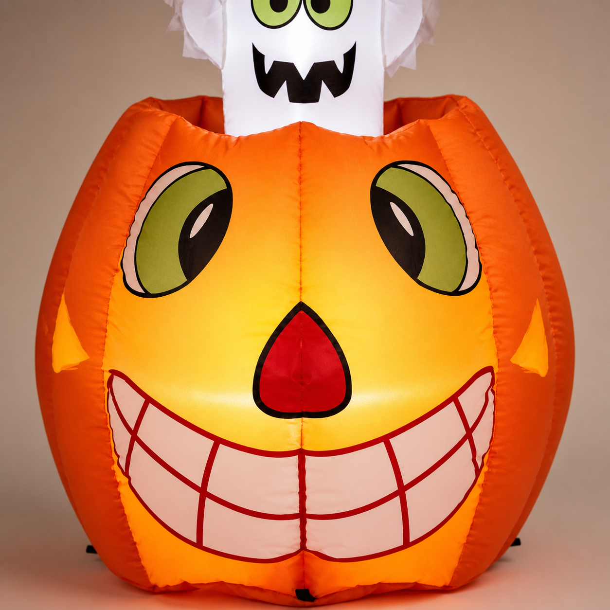 🎃 Spécial Halloween 👻 Décoration gonflable lumineuse citrouille et fantôme de 85,3 cm