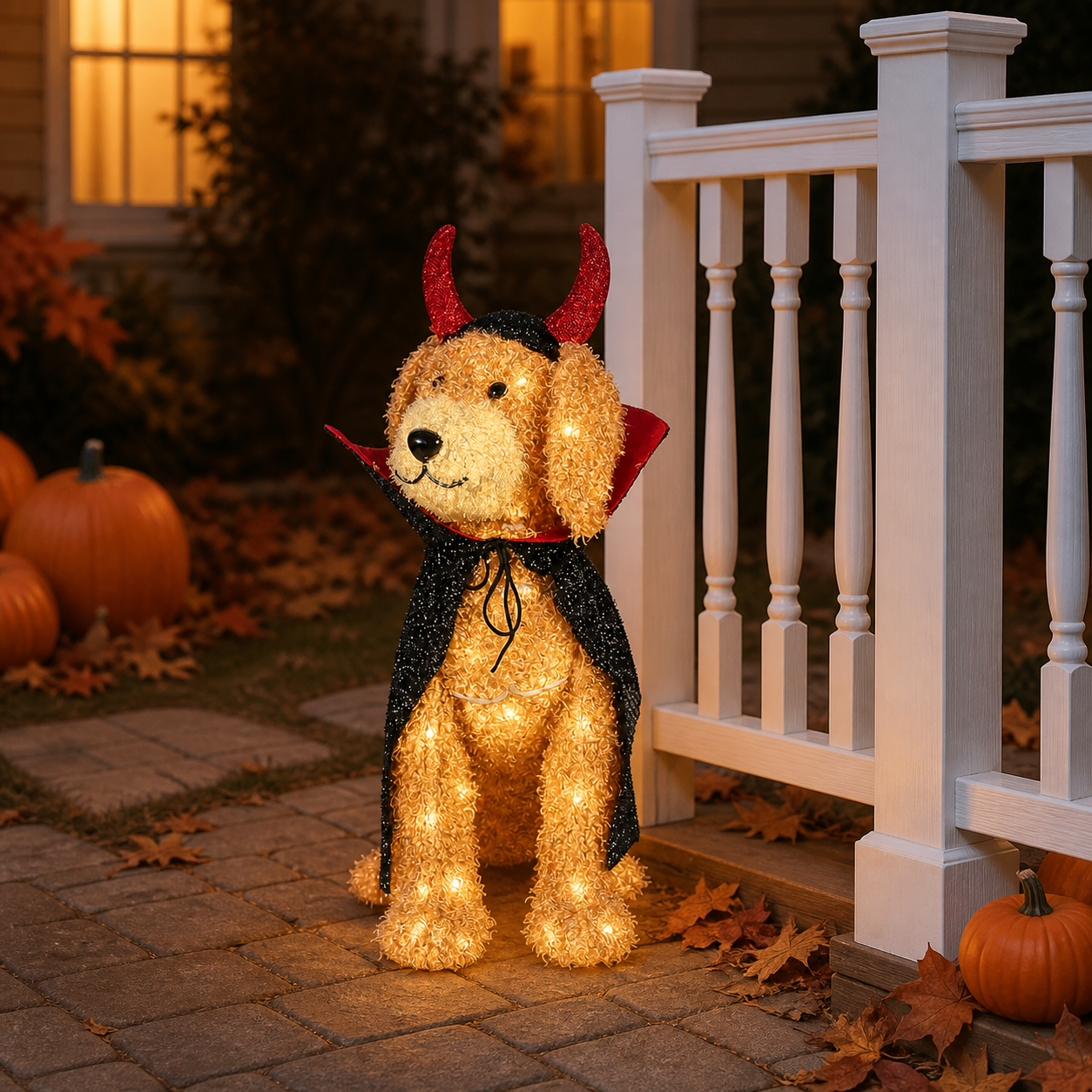 🐾 Chien Doodle lumineux diabolique de 71 cm