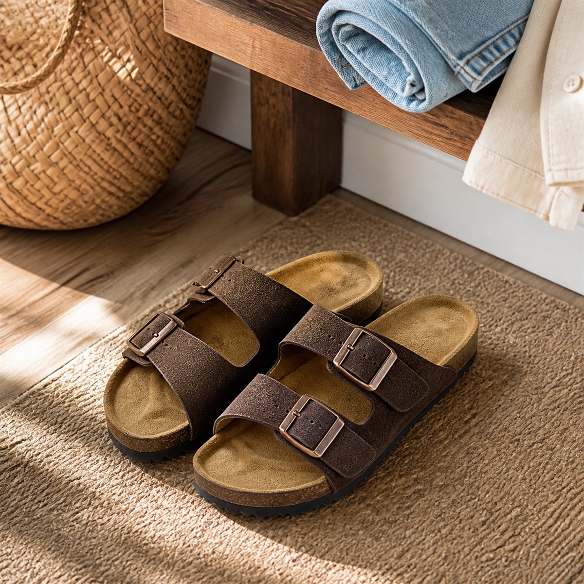 Id&eacute;e de tenue estivale avec les sandales