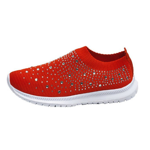 CRYSTAL | ORTHOPÄDISCHE SLIP-ON-SNEAKERS MIT STRASSSTEINEN