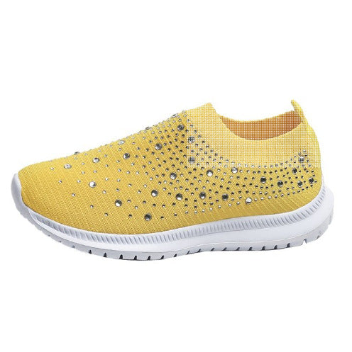 CRYSTAL | ORTHOPÄDISCHE SLIP-ON-SNEAKERS MIT STRASSSTEINEN