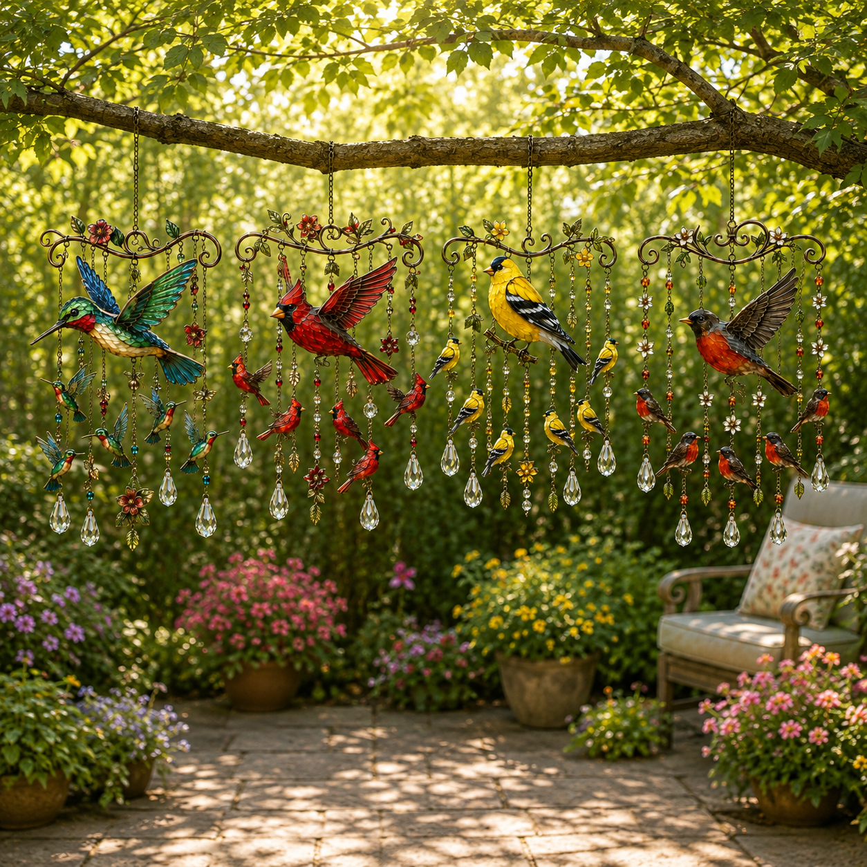 🌿🐦Dernier jour : 49 % de réduction - 🎐Carillon éolien « Colibri gracieux »