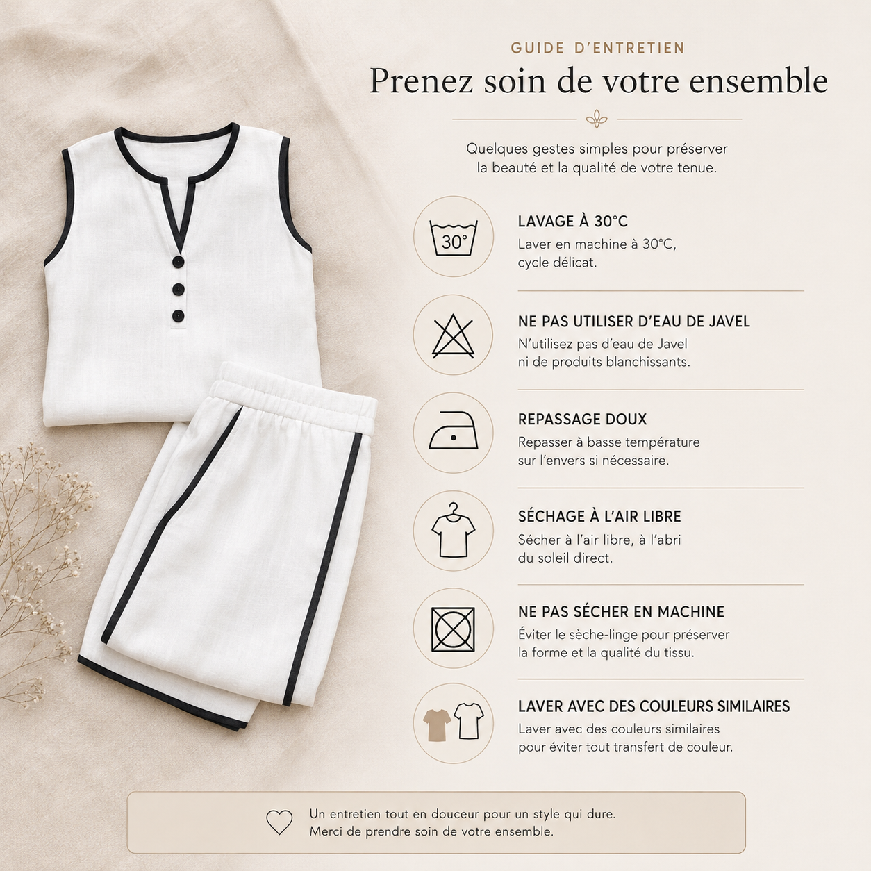 🧺 Un entretien simple au quotidien
