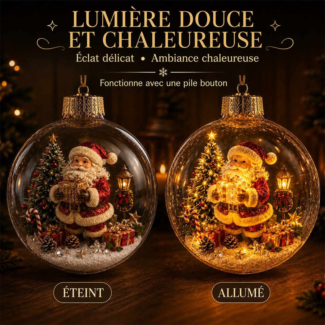 Ornement diorama lumineux de Noël – vue 6