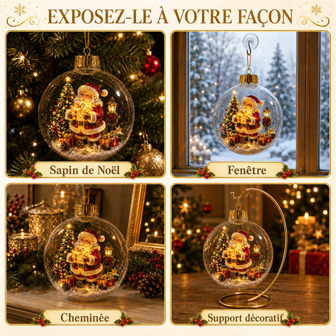 Ornement diorama lumineux de Noël – vue 7