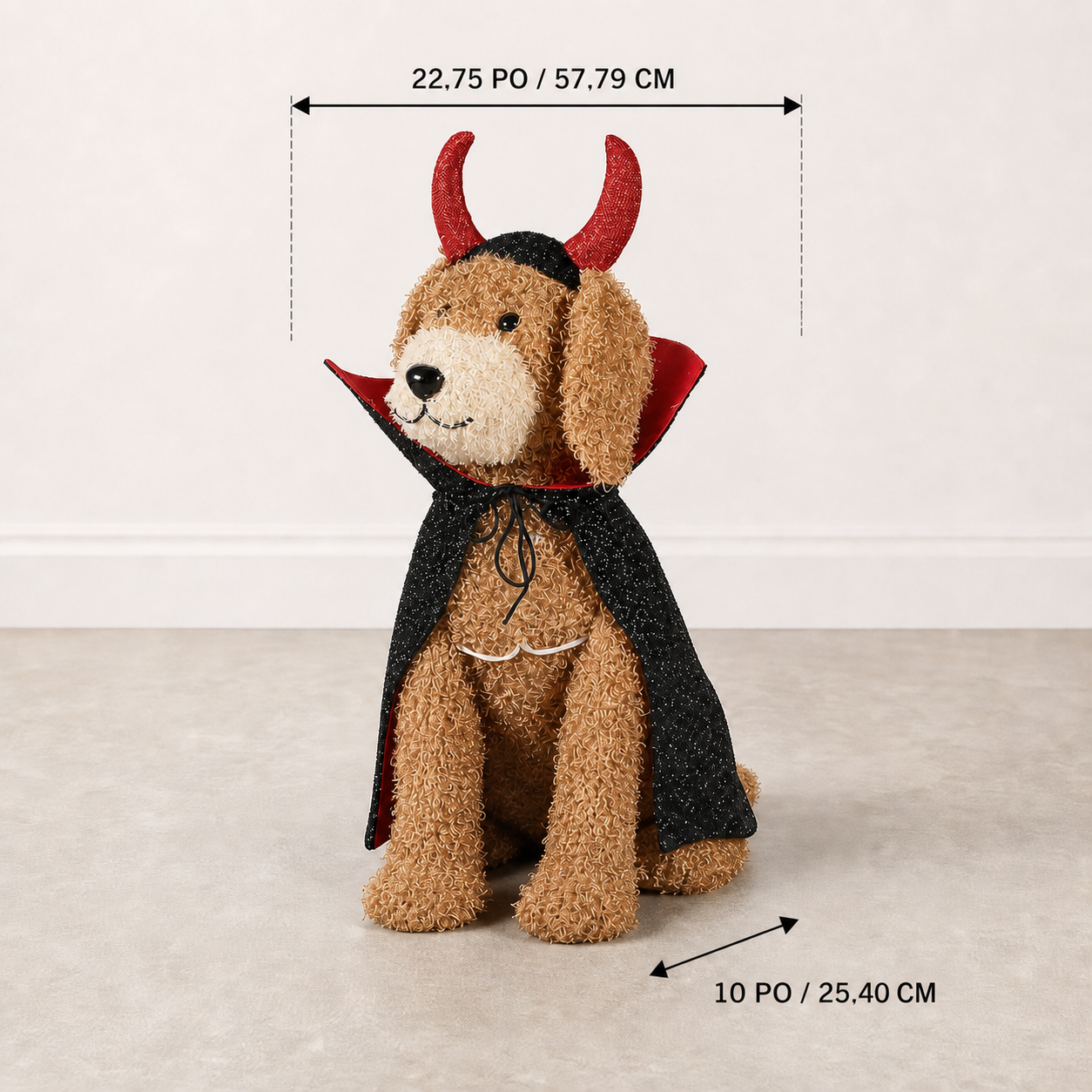 🐾 Chien Doodle lumineux diabolique de 71 cm - pr&eacute;sentation 19