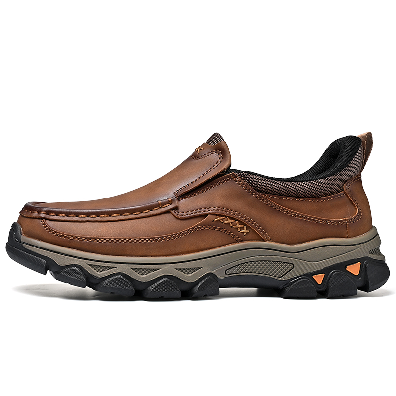 ⏰Aktion 60% Rabatt - 2026 Neue Herren Orthopädische Hands-Free Echtes Leder Slipper