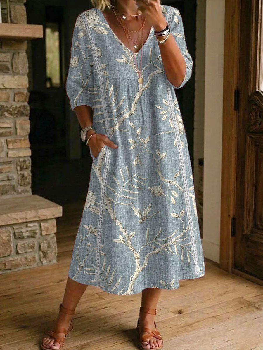 Robe femme fluide à imprimé floral — modèle 6