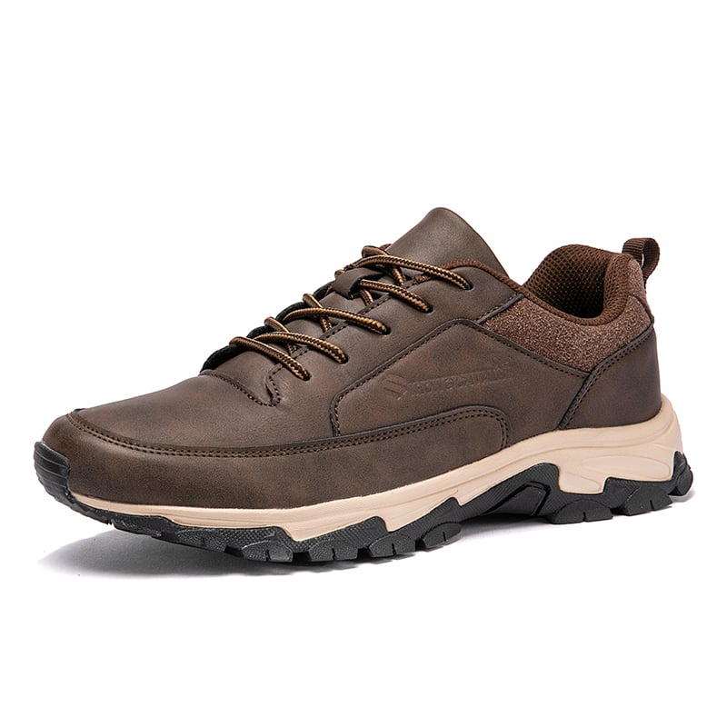 👟 Herren Komfort-Lederschuhe mit Fußgewölbestütze & Stoßdämpfung – Bequeme Sneaker für Alltag und Freizeit