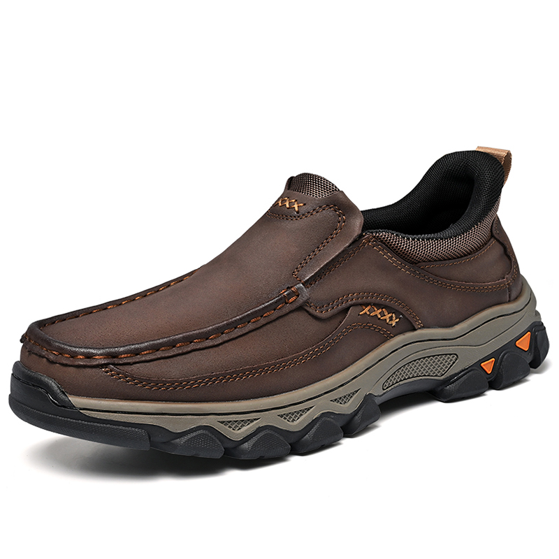⏰Aktion 60% Rabatt - 2026 Neue Herren Orthopädische Hands-Free Echtes Leder Slipper