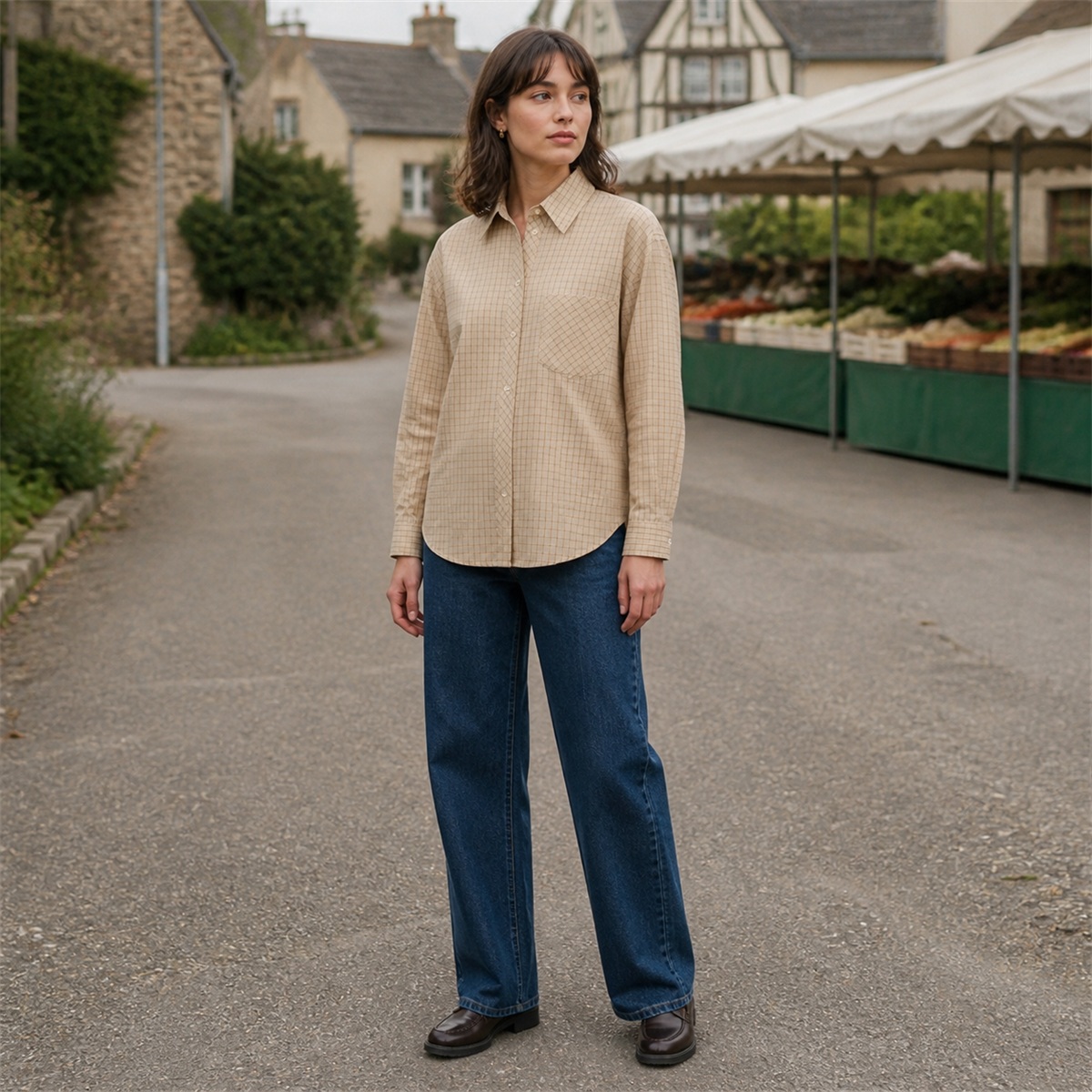 Exclusivité web | Chemise femme 100 % coton à carreaux
