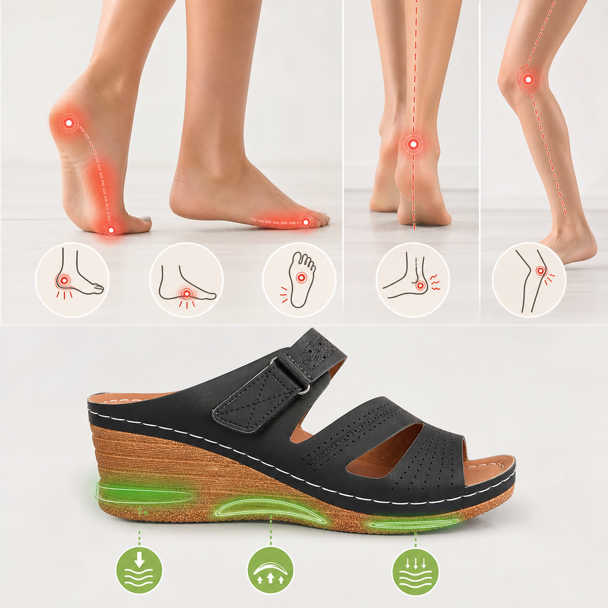 Points de pression courants du pied