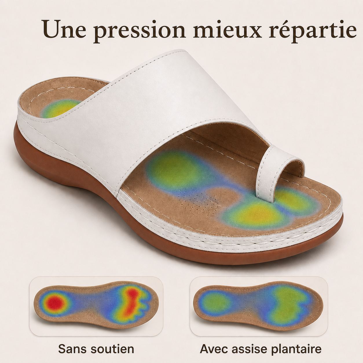 Pression plantaire mieux répartie