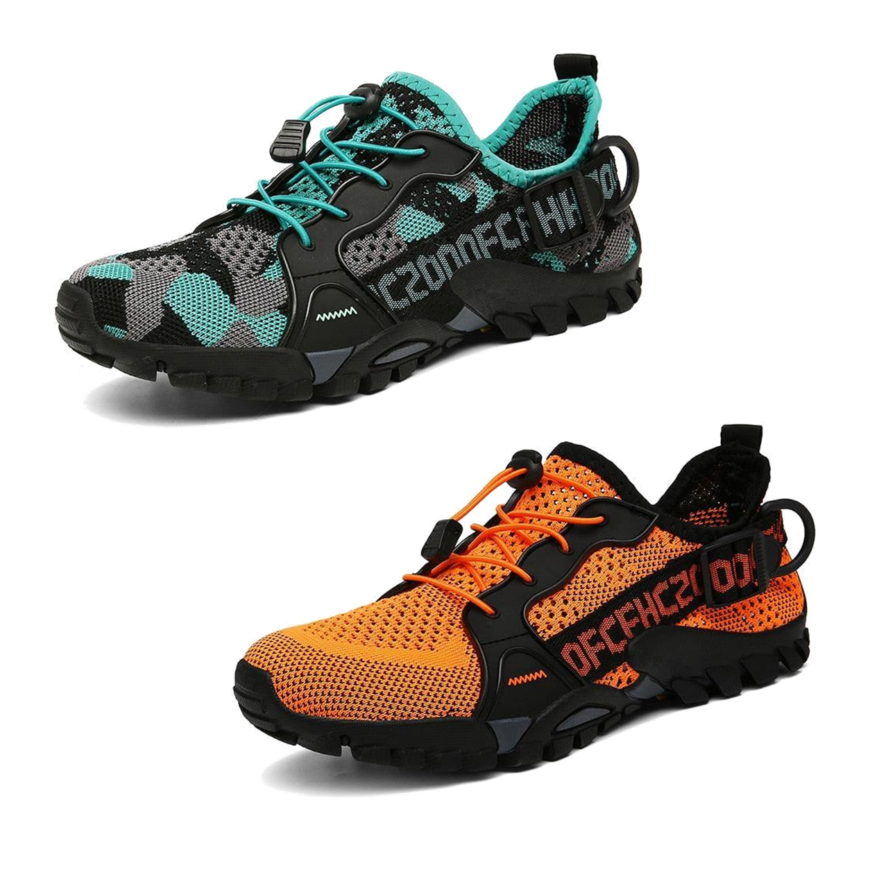 2 Paar kaufen (blaugrau + Orange) – 70 % Rabatt